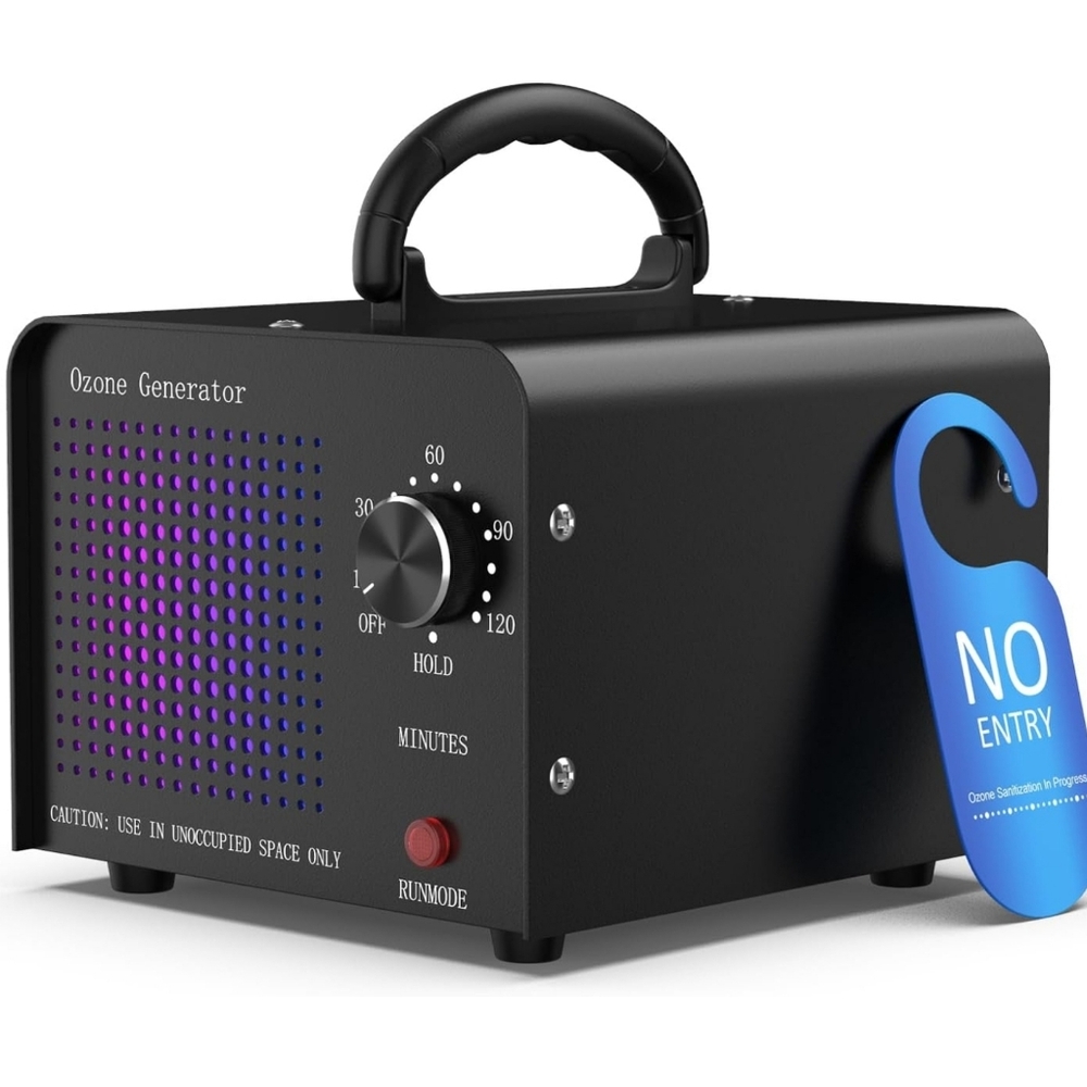 OZone Generator 30000Mg - 0Zone Machine for Car/Home/Smoke/Pet Odor, Black